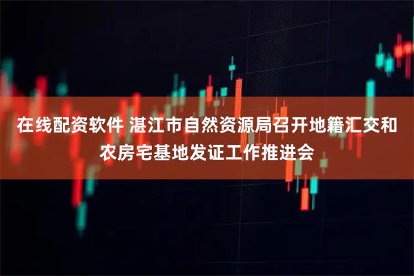 在线配资软件 湛江市自然资源局召开地籍汇交和农房宅基地发证工作推进会