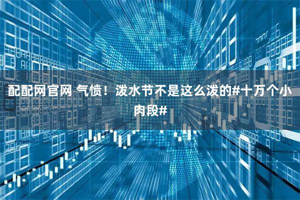配配网官网 气愤！泼水节不是这么泼的#十万个小肉段#